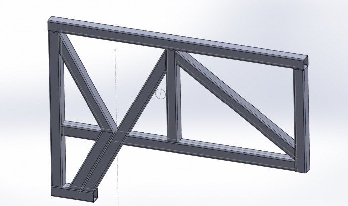 As you are looking into the wheel well on the Driver side. This is the right portion of the factory frame structure. This image is reversed.