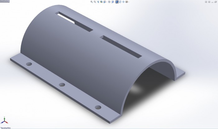 This is the 1st stage of the mounts that attaches to the torsion tube. There will be an upper and a lower on both sides of the tube. 4 pieces total on each side of the bus.